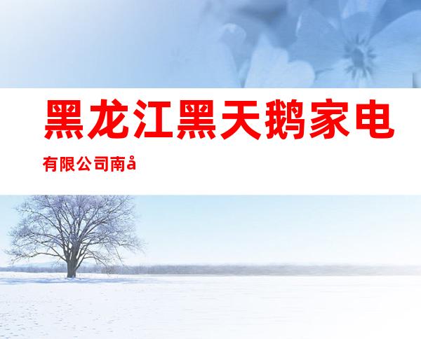 黑龙江黑天鹅家电有限公司南岗分公司